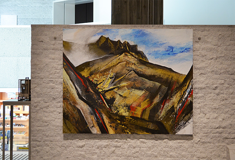 Installation view: gallery space with works from 'The Trajectory of Nihonga' at Tochigi Prefectural Museum of Fine Arts