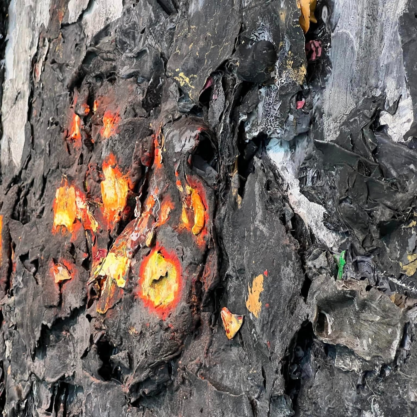 Detail view of the artwork Ruins Weaving a Silhouette