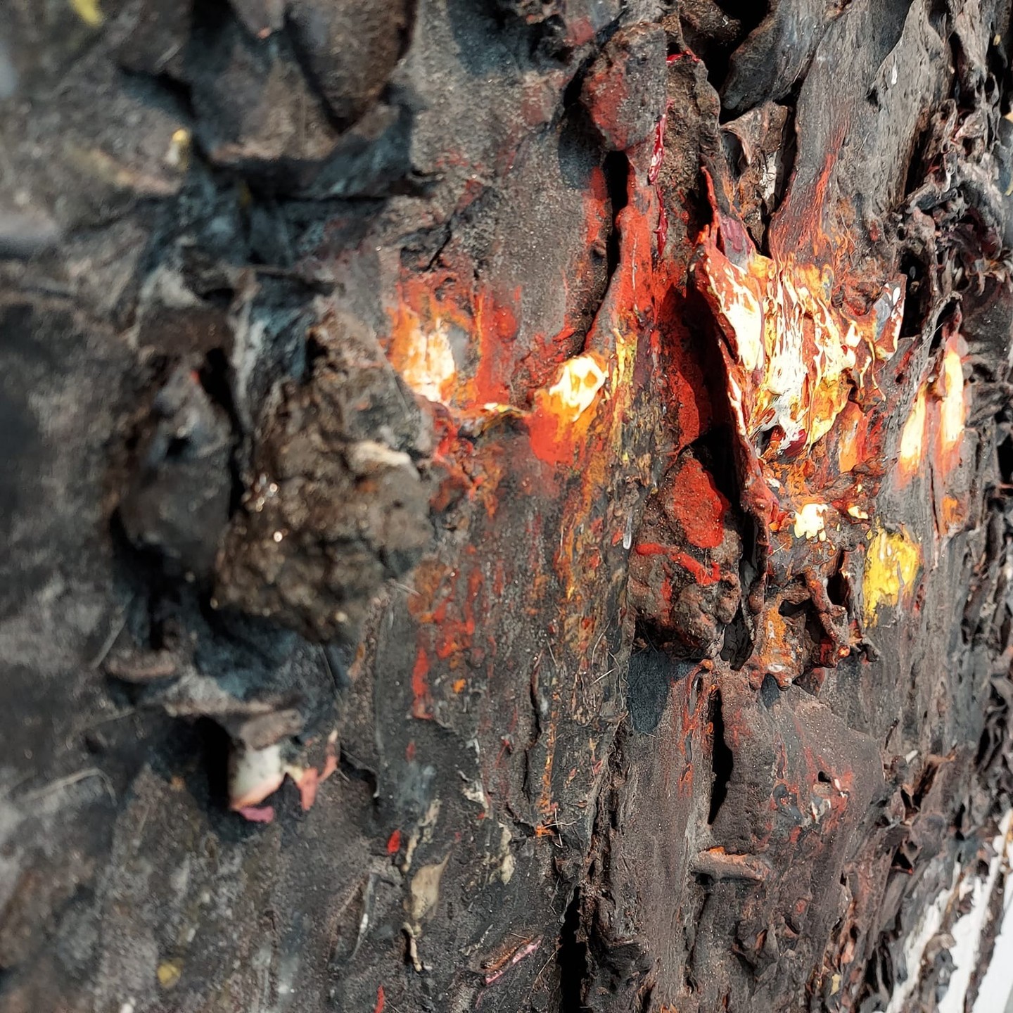 Detail view of the artwork Ruins Weaving a Silhouette